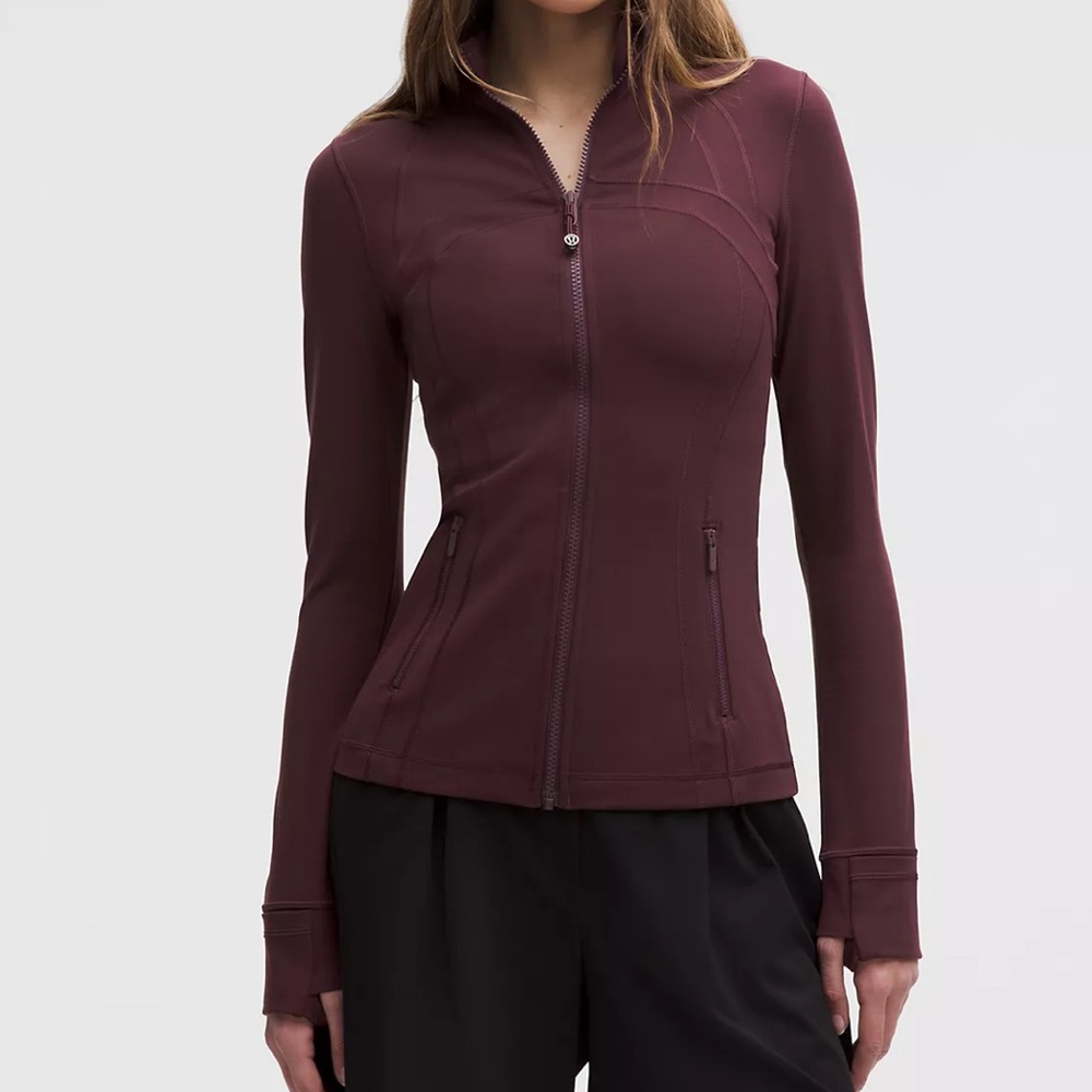 Lululemon Athletica Maroon Zip-Up Jacket